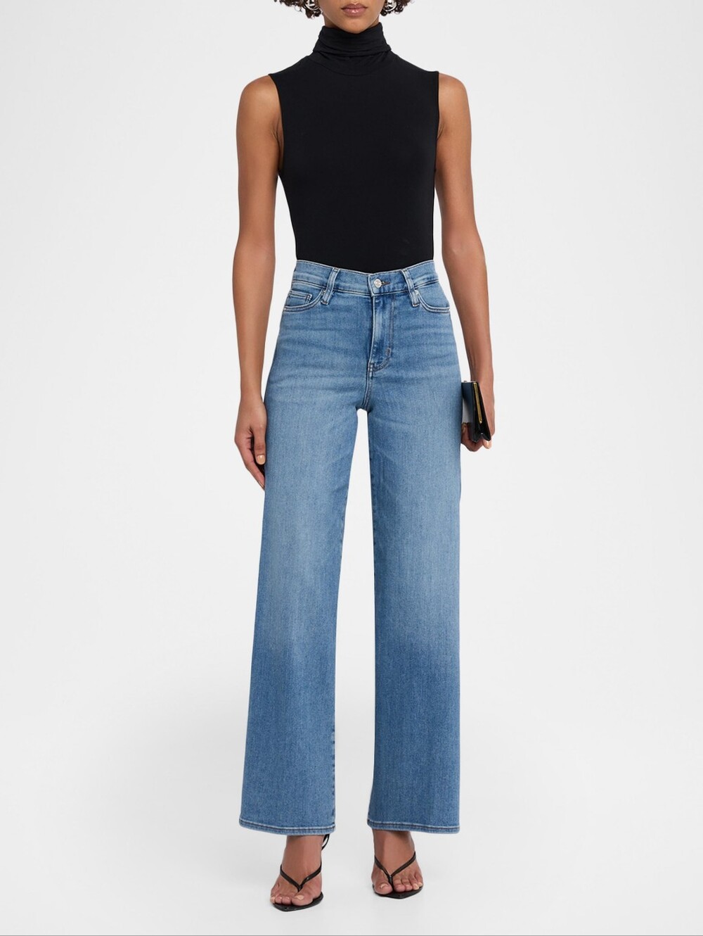 Frame Le Slim Palazzo Wide Leg High Rise Jeans Size 28